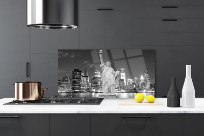 Painel vidro cozinha Estátua da Liberdade em Nova York
