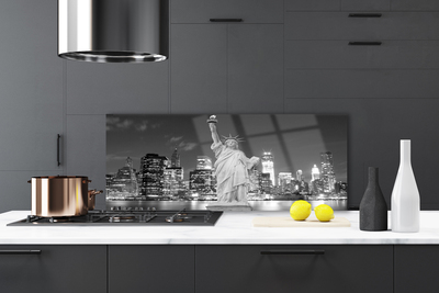 Painel vidro cozinha Estátua da Liberdade em Nova York