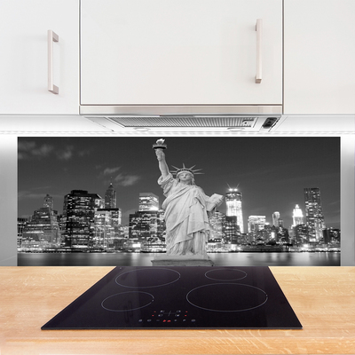 Painel vidro cozinha Estátua da Liberdade em Nova York