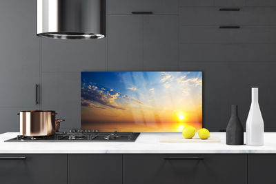Painel vidro cozinha Paisagem de nuvens ao nascer do sol