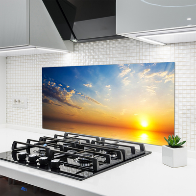 Painel vidro cozinha Paisagem de nuvens ao nascer do sol