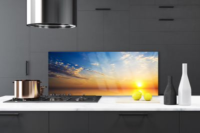 Painel vidro cozinha Paisagem de nuvens ao nascer do sol
