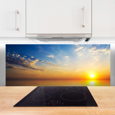 Painel vidro cozinha Paisagem de nuvens ao nascer do sol