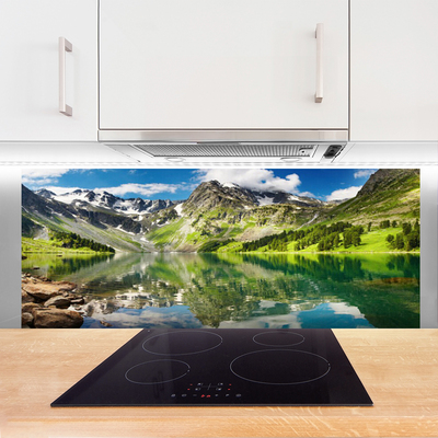 Painel cozinha Paisagem de lago de montanha