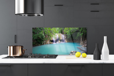 Painel cozinha Cachoeira Floresta Lago Natureza