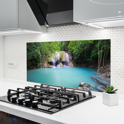 Painel cozinha Cachoeira Floresta Lago Natureza