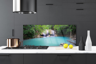Painel cozinha Cachoeira Floresta Lago Natureza