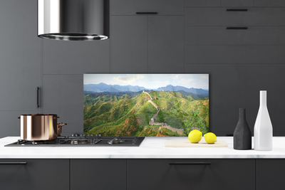 Painel cozinha Paisagem das Montanhas da Grande Muralha