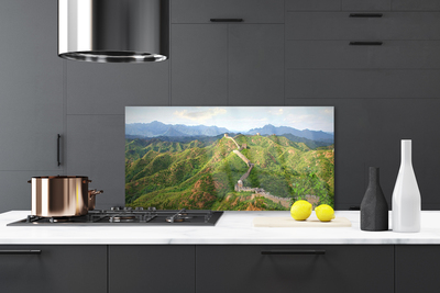 Painel cozinha Paisagem das Montanhas da Grande Muralha
