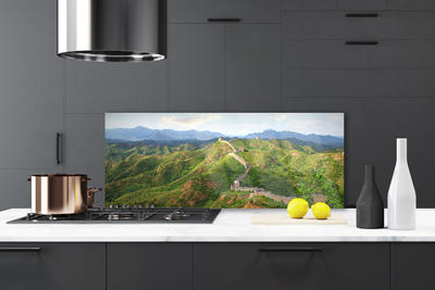 Painel cozinha Paisagem das Montanhas da Grande Muralha