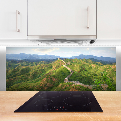 Painel cozinha Paisagem das Montanhas da Grande Muralha