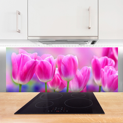 Painel cozinha Tulipas na Parede