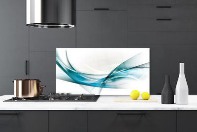 Painel vidro cozinha Arte de Linhas Abstratas