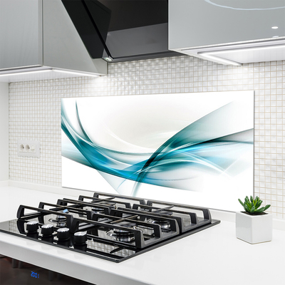 Painel vidro cozinha Arte de Linhas Abstratas