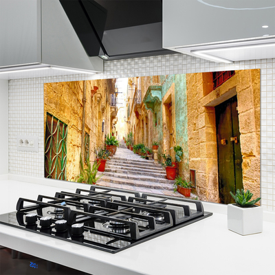 Painel vidro cozinha Casas da Old Town Road