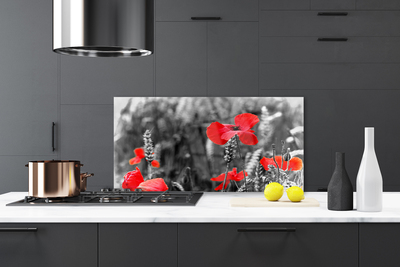 Painel cozinha Papoulas na Parede