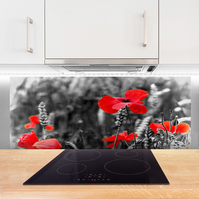 Painel cozinha Papoulas na Parede