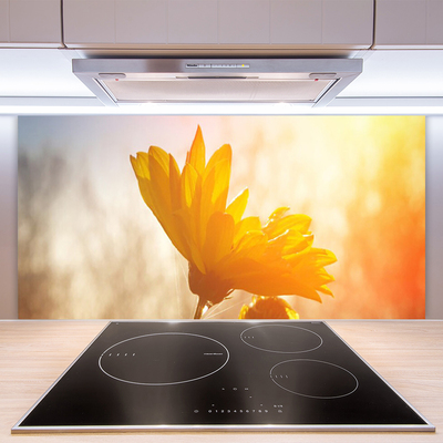 Painel vidro cozinha Girassol