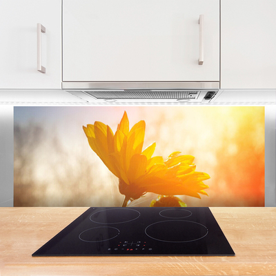 Painel vidro cozinha Girassol