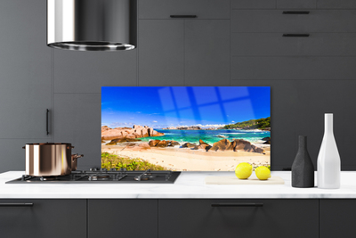 Painel cozinha Paisagem de praia e mar