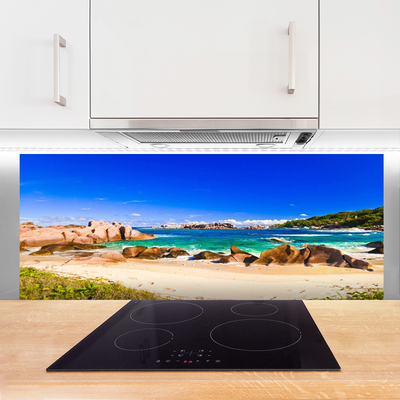 Painel cozinha Paisagem de praia e mar