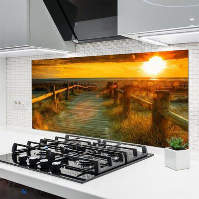 Painel cozinha Arquitetura do Pôr do Sol