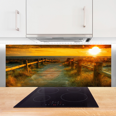 Painel cozinha Arquitetura do Pôr do Sol