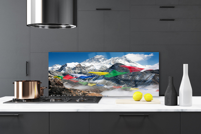 Painel vidro cozinha Paisagem de montanhas