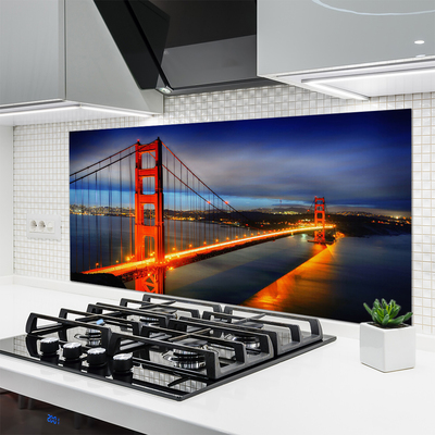 Painel vidro cozinha Arquitetura de pontes