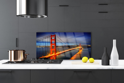 Painel vidro cozinha Arquitetura de pontes