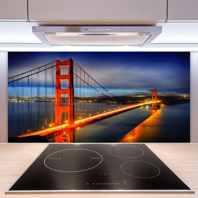 Painel vidro cozinha Arquitetura de pontes