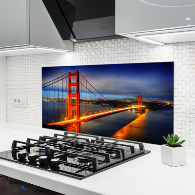 Painel vidro cozinha Arquitetura de pontes