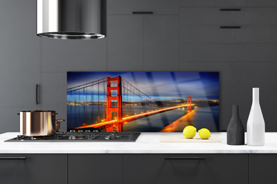 Painel vidro cozinha Arquitetura de pontes