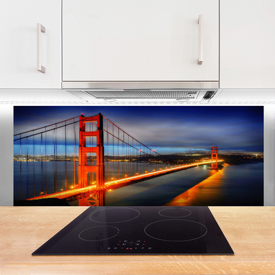 Painel vidro cozinha Arquitetura de pontes