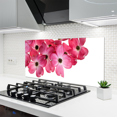 Painel vidro cozinha Flores na Parede