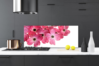 Painel vidro cozinha Flores na Parede