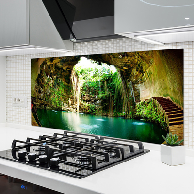 Painel cozinha Paisagem de Cachoeira Água