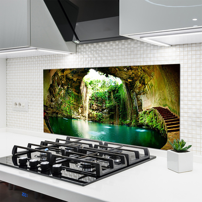 Painel cozinha Paisagem de Cachoeira Água