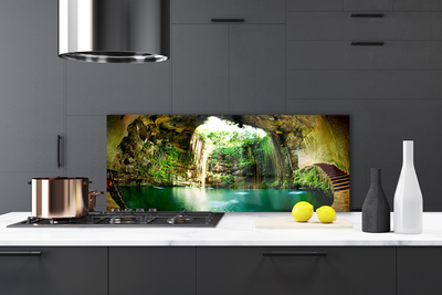 Painel cozinha Paisagem de Cachoeira Água