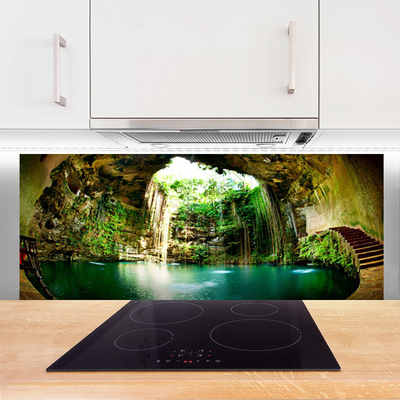 Painel cozinha Paisagem de Cachoeira Água