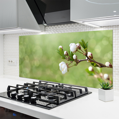 Painel vidro cozinha Flores na Parede