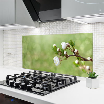 Painel vidro cozinha Flores na Parede