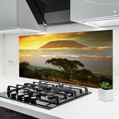 Painel cozinha Pico da Natureza das Montanhas das Árvores