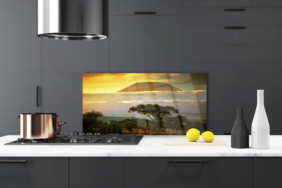 Painel cozinha Pico da Natureza das Montanhas das Árvores