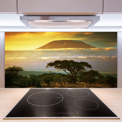 Painel cozinha Pico da Natureza das Montanhas das Árvores