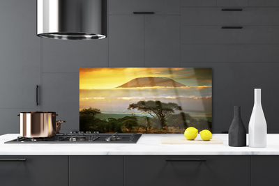 Painel cozinha Pico da Natureza das Montanhas das Árvores