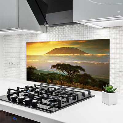 Painel cozinha Pico da Natureza das Montanhas das Árvores