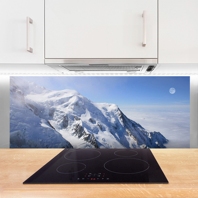 Painel vidro cozinha Paisagem de montanhas
