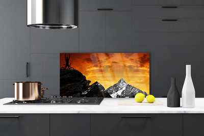 Painel cozinha Paisagem de montanhas