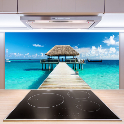 Painel vidro cozinha Arquitetura da Ponte Marítima